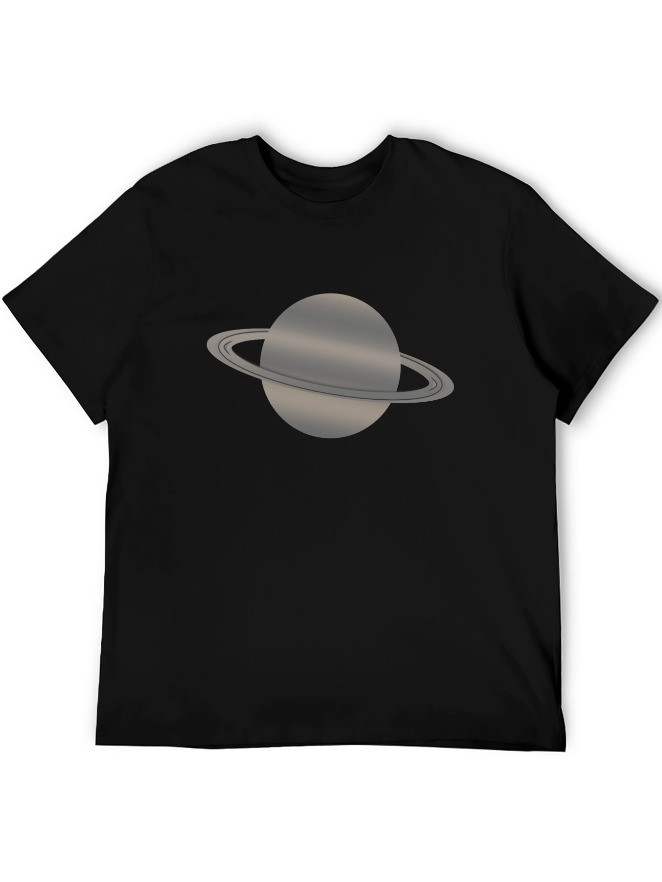Saturn Graphic T-Shirt - Black Casual Tee