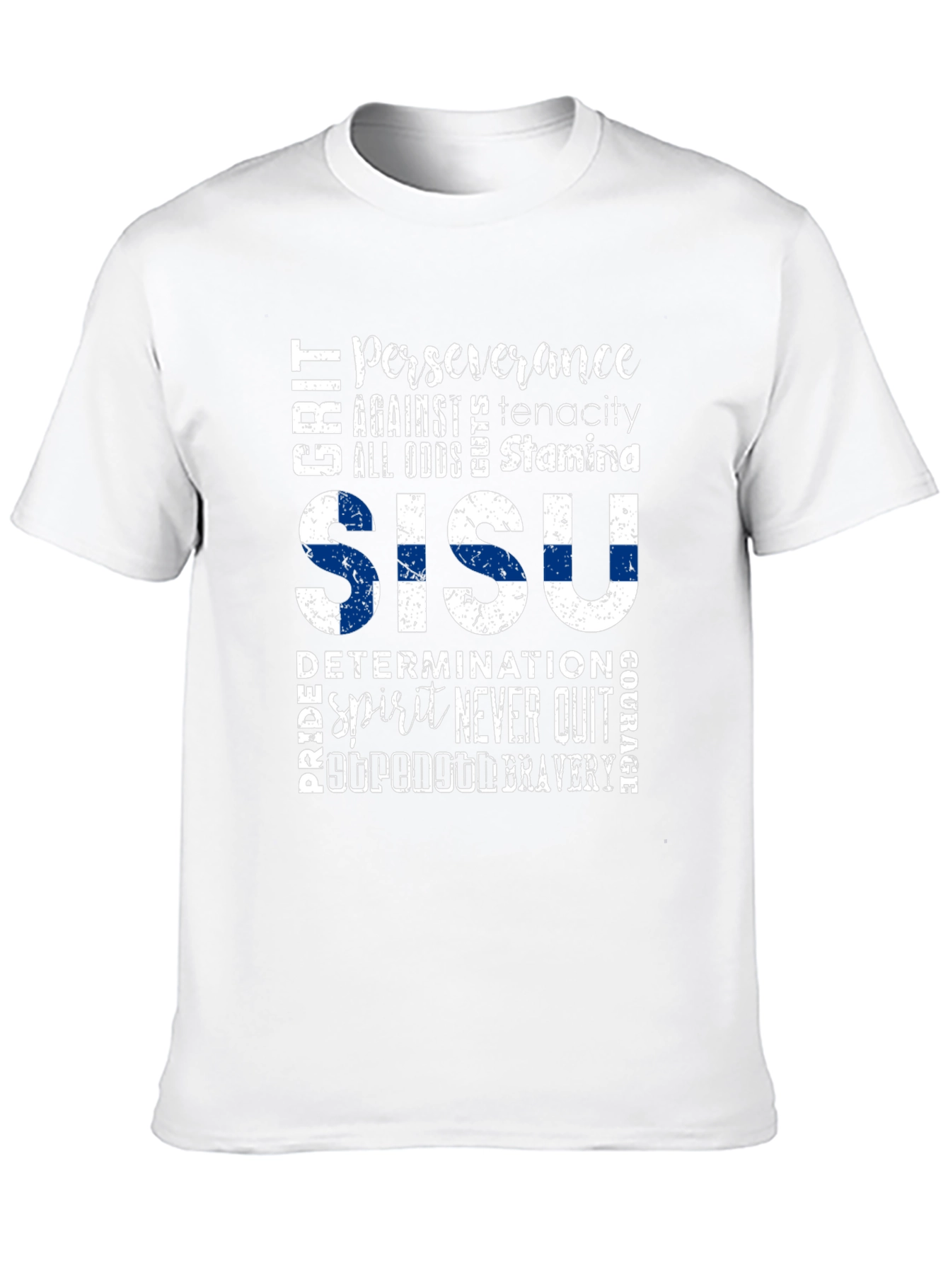 Sisu Finland Flag Graphic T-Shirt