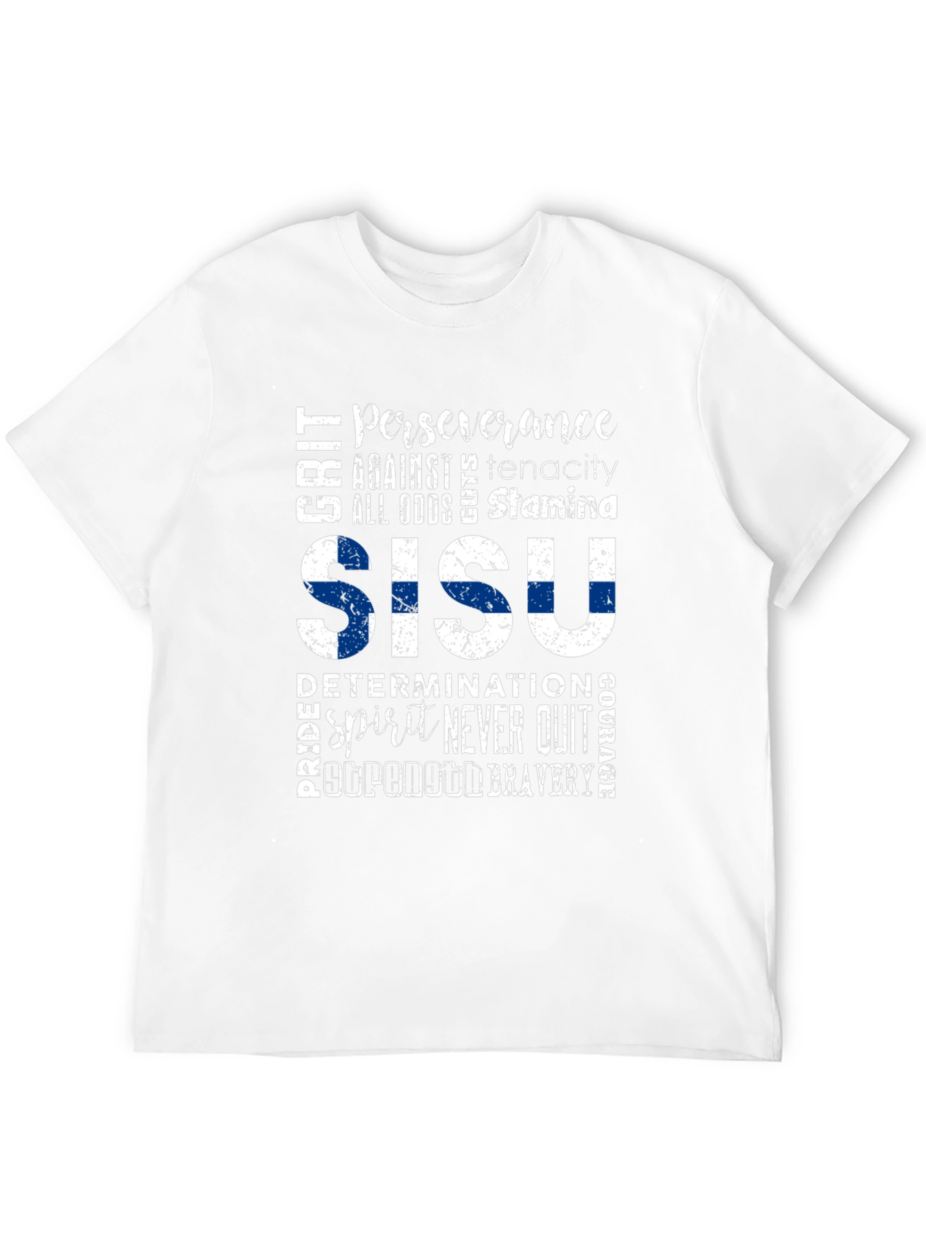 Sisu Finland Flag Graphic T-Shirt