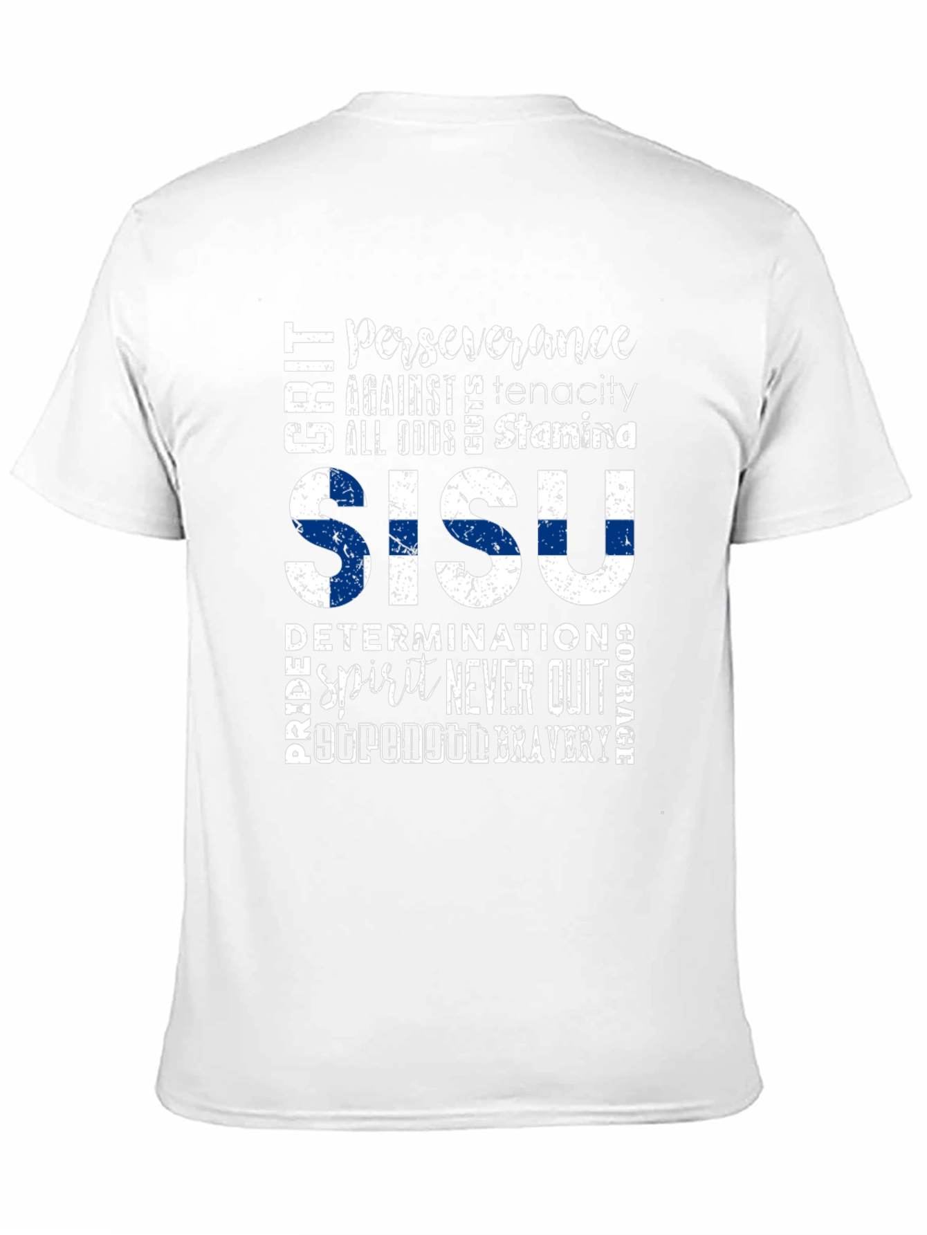 Sisu Finland Flag Graphic T-Shirt