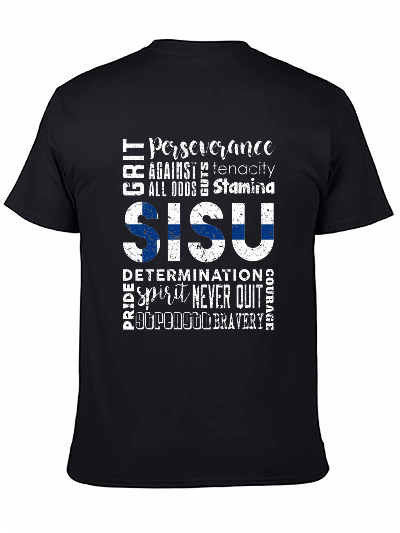 Sisu Finland Flag Graphic T-Shirt