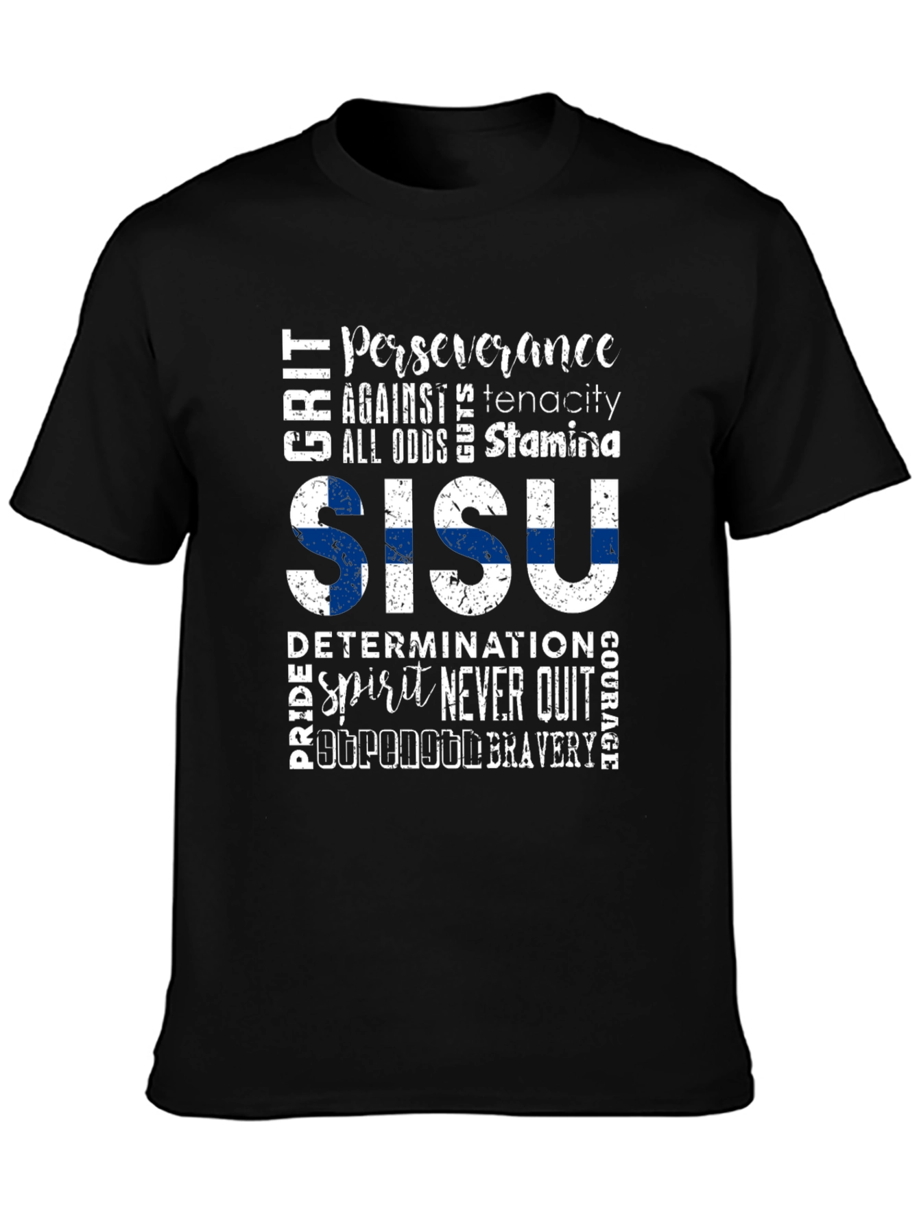 Sisu Finland Flag Graphic T-Shirt