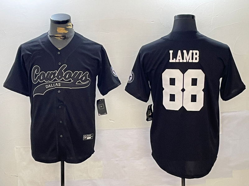 Men's Dallas Cowboys CeeDee Lamb #88 Black Alternate Player Jerseys