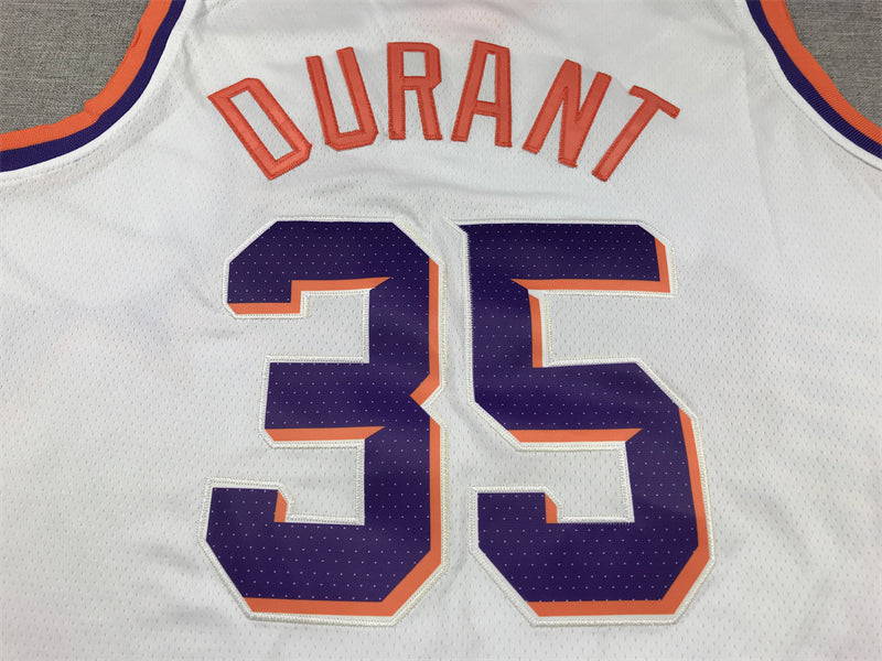 Men's Phoenix Suns Kevin Durant #35 White 2023/24 Fast Break Replica Jerseys - Association Edition