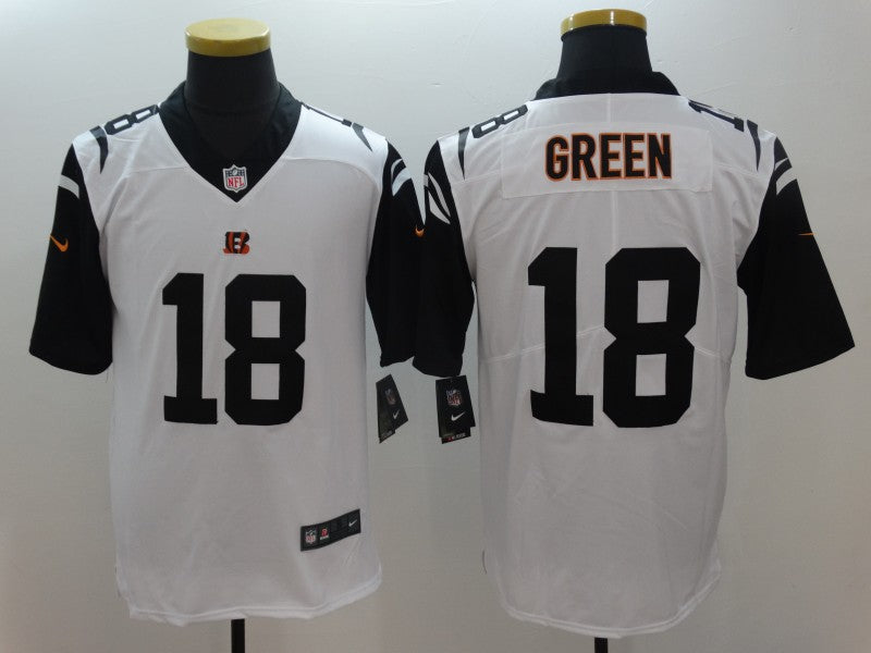 Men's Cincinnati Bengals A.J. Green #18 White Game Jerseys