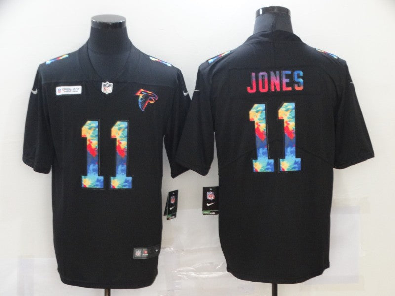 Men's Atlanta Falcons #11 Julio Jones Black Player Game Jerseys