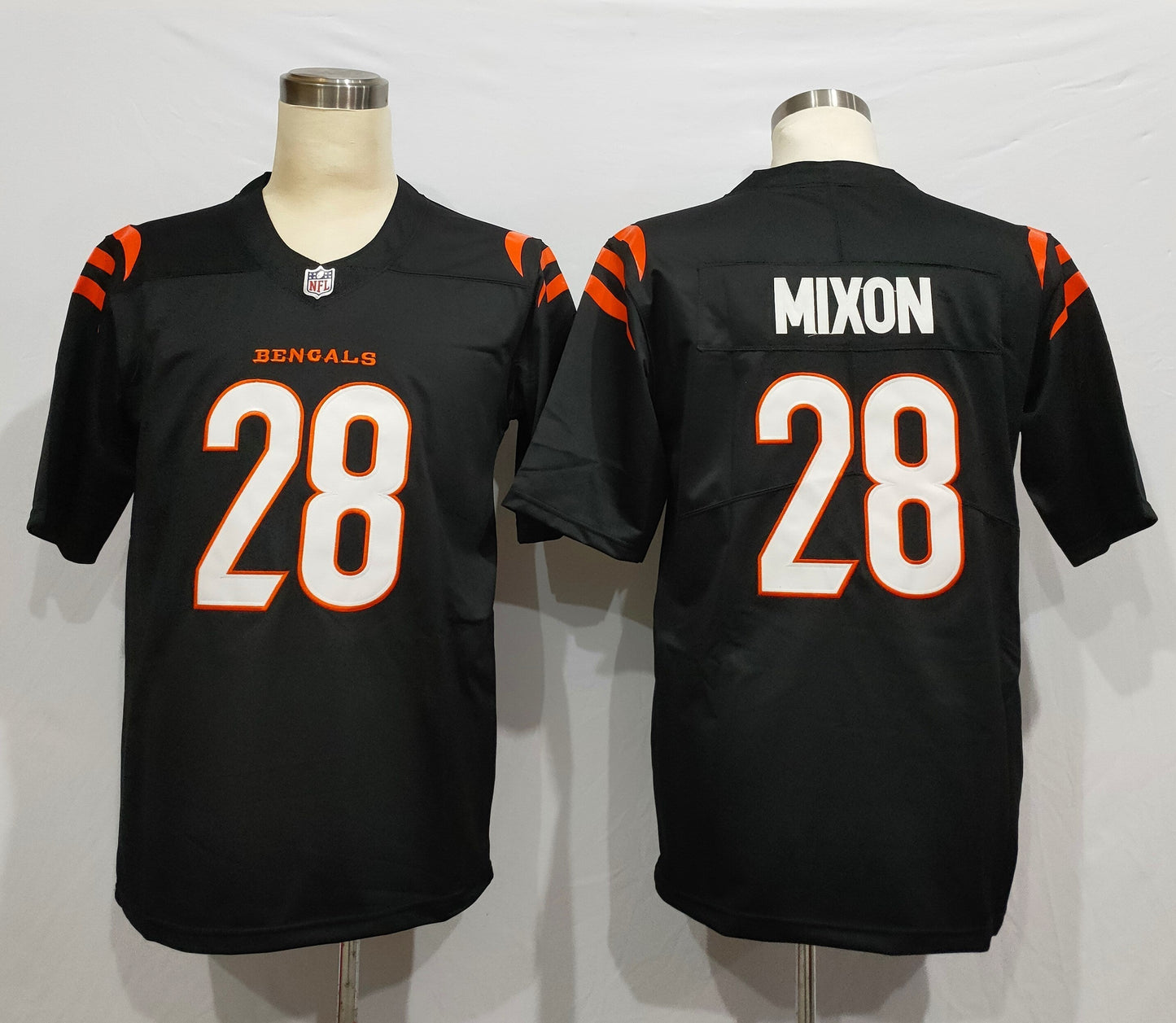 Men's Cincinnati Bengals Joe Mixon #28 Black Game Player Jerseys