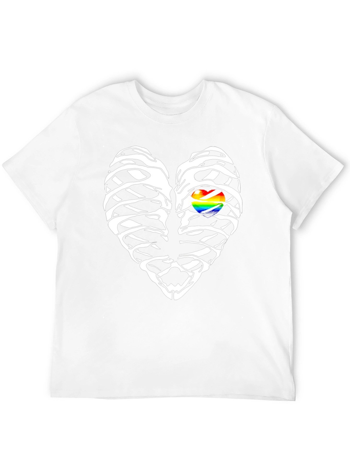 Heart Ribcage LGBT Graphic T-Shirt