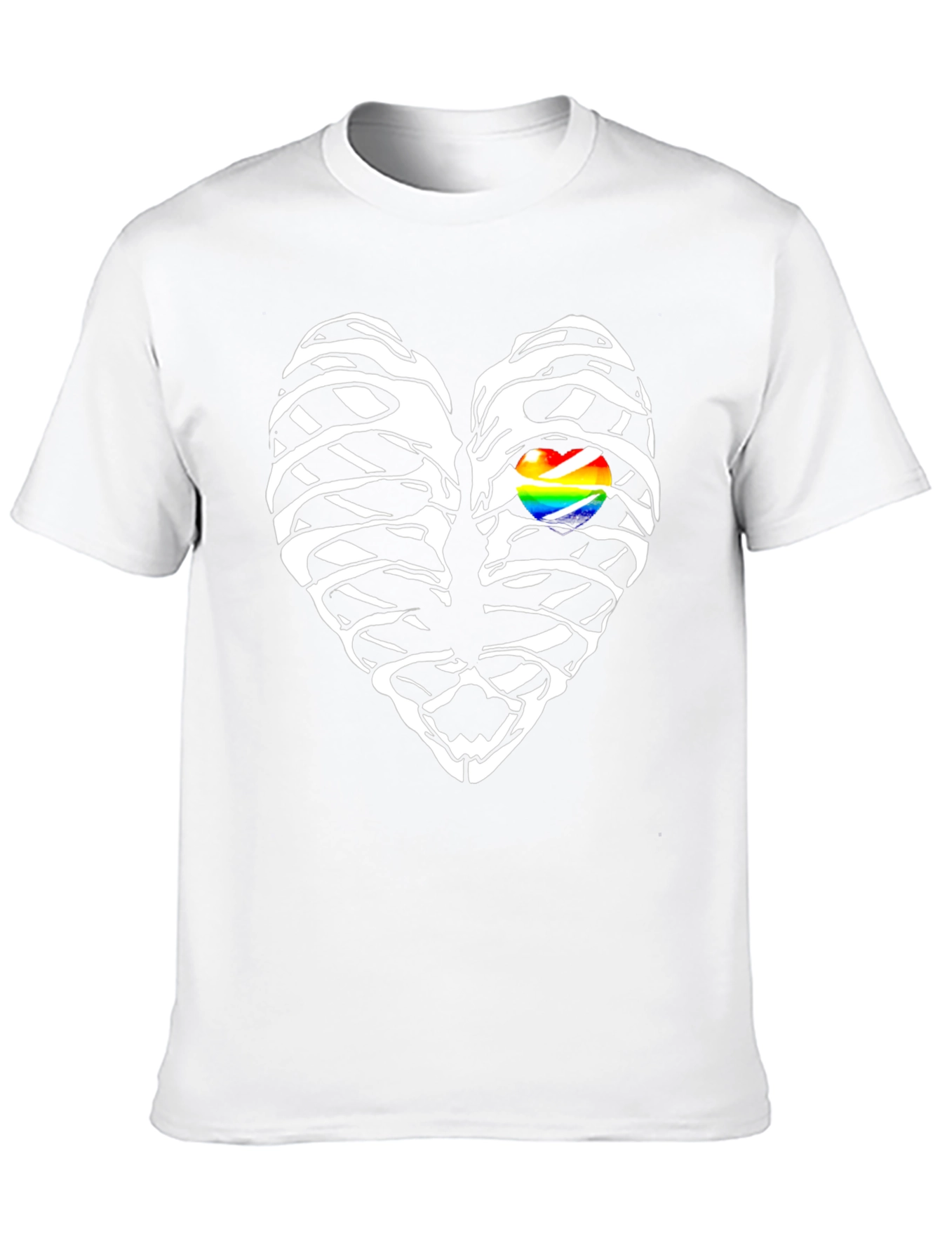 Heart Ribcage LGBT Graphic T-Shirt
