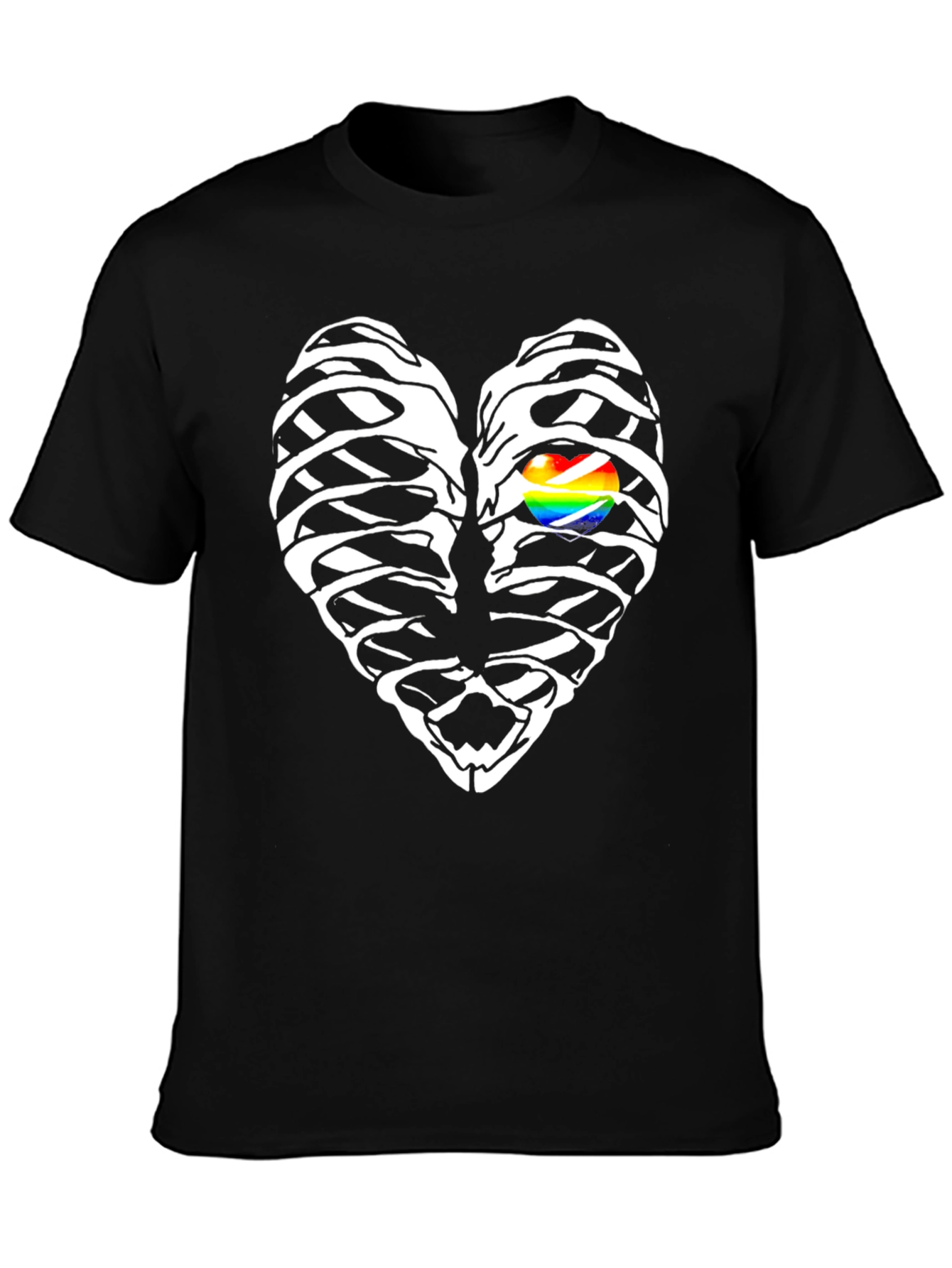 Heart Ribcage LGBT Graphic T-Shirt
