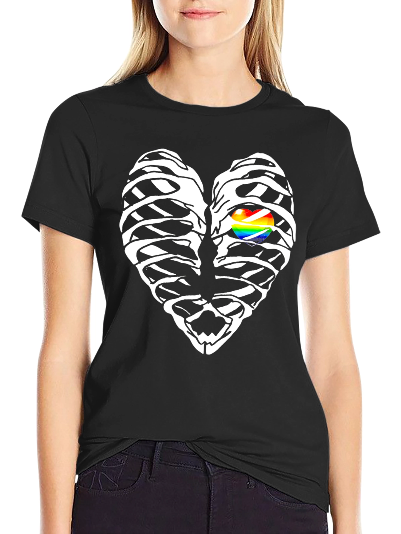 Heart Ribcage LGBT Graphic T-Shirt