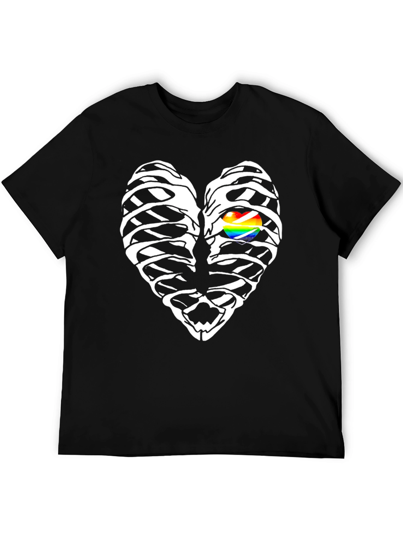 Heart Ribcage LGBT Graphic T-Shirt