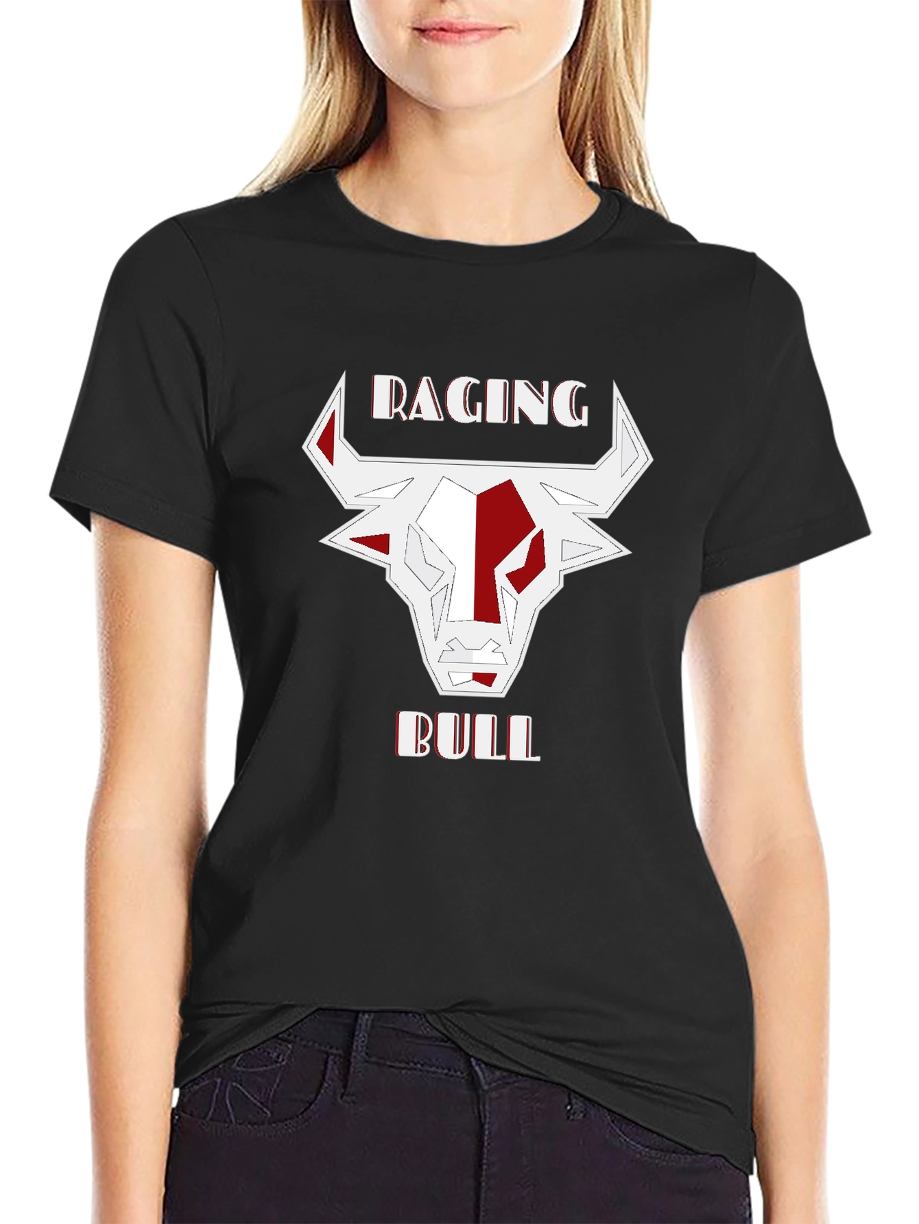 Raging Bull Graphic Tee - Stylish Mens Black T-Shirt
