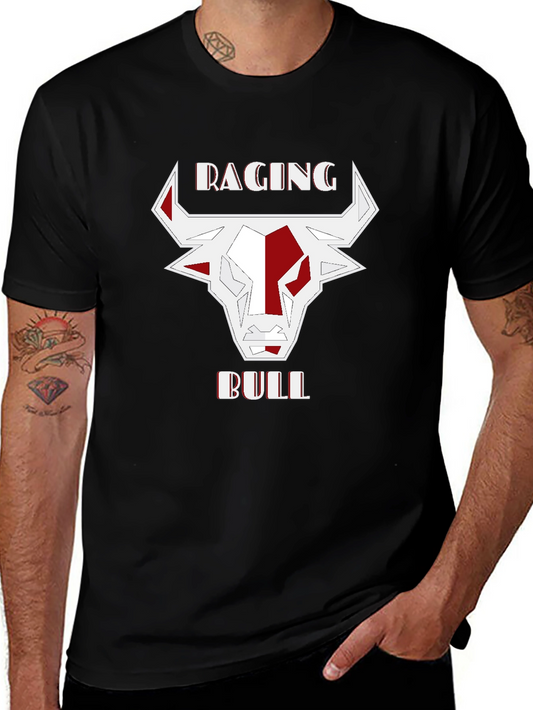 Raging Bull Graphic Tee - Stylish Mens Black T-Shirt