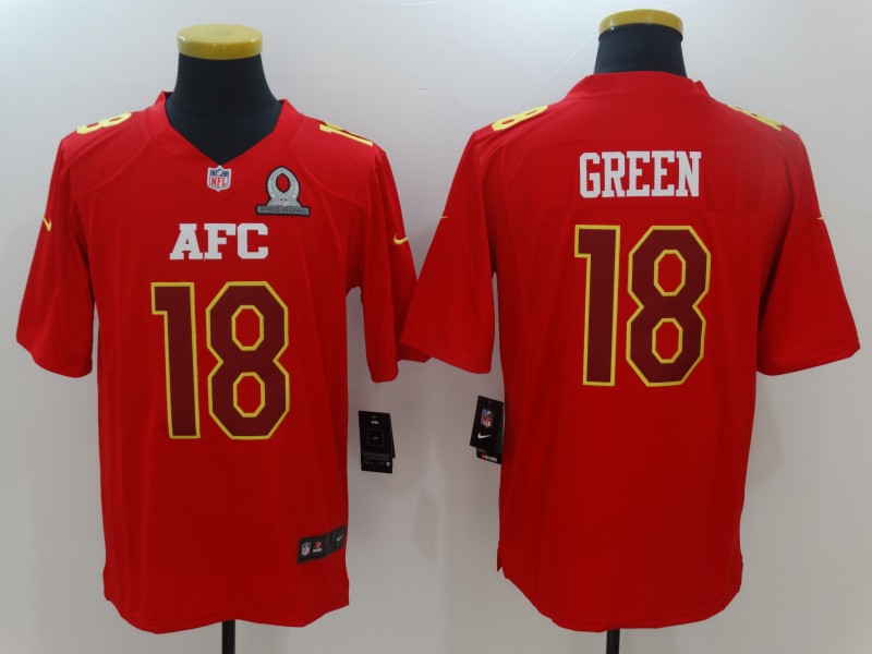 Men's Cincinnati Bengals A.J. Green #18 Red Game Jerseys