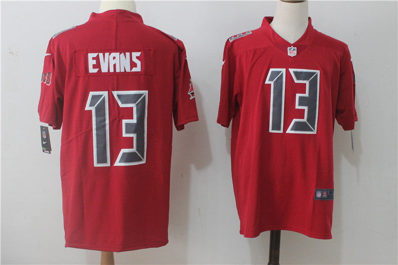 Men's Tampa Bay Buccaneers Mike Evans #13 Red Alternate Game Jerseys
