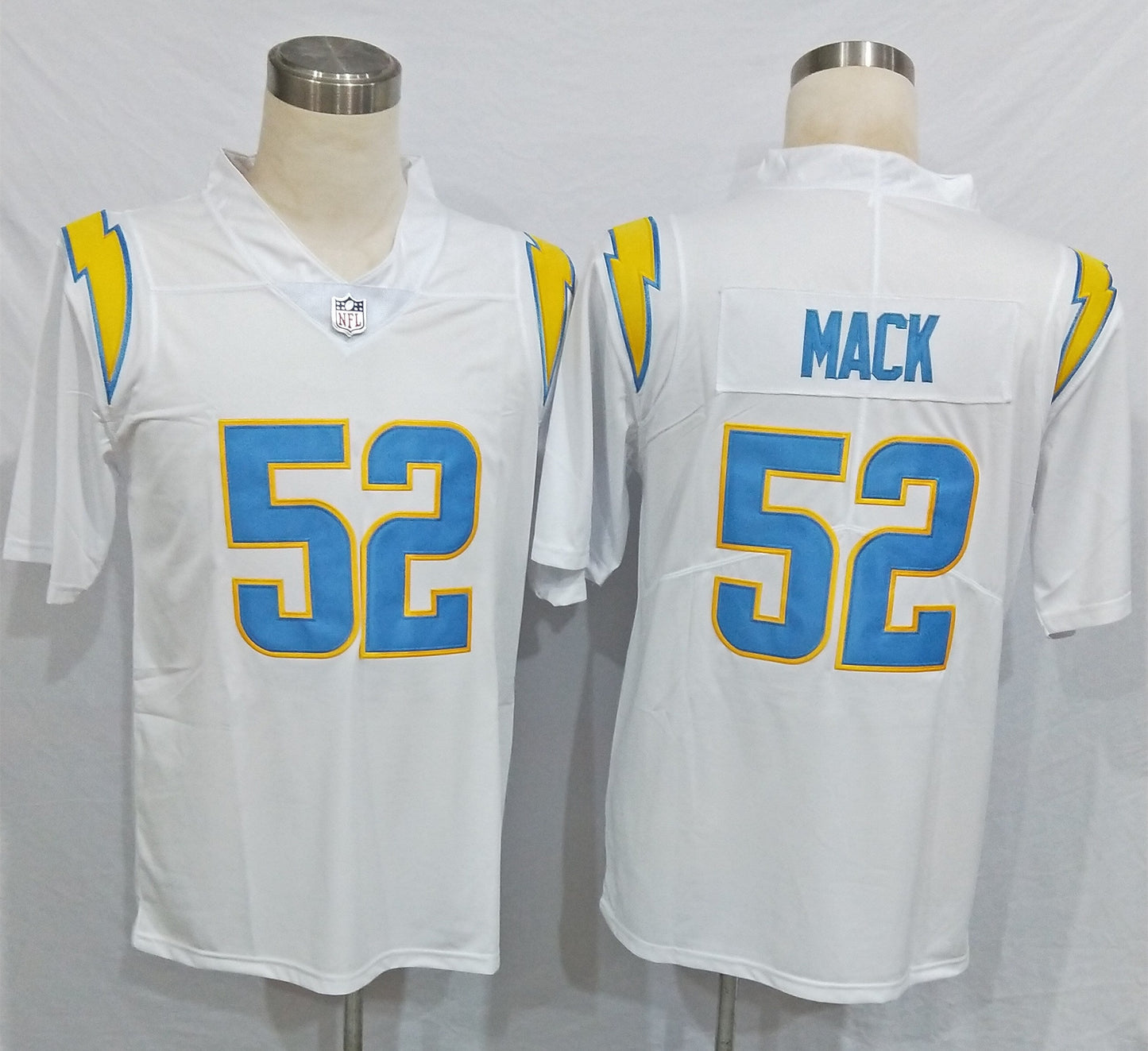 Men's Los Angeles Chargers Khalil Mack #52 White Game Jerseys