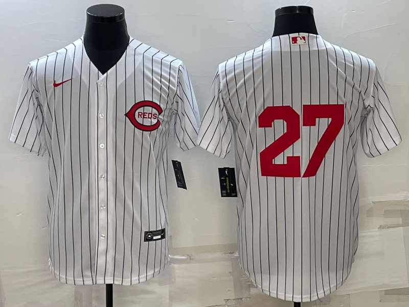 Men's Cincinnati Reds Scott Rolen #27 White 2022 MLB at Field of Dreams Game Authentic Player Jerseys