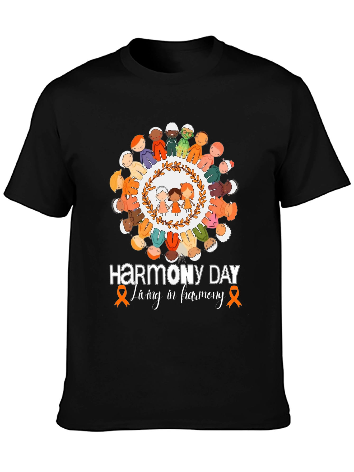 Harmony Day T-Shirt: Living in Harmony Tee