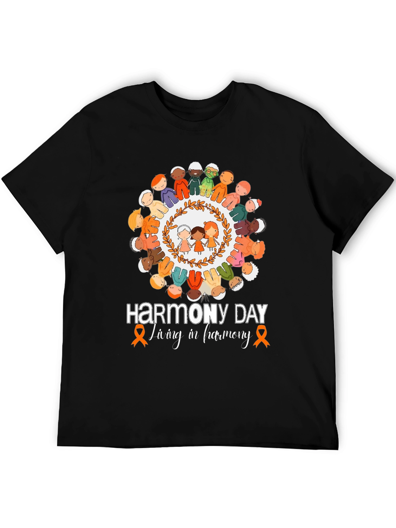 Harmony Day T-Shirt: Living in Harmony Tee