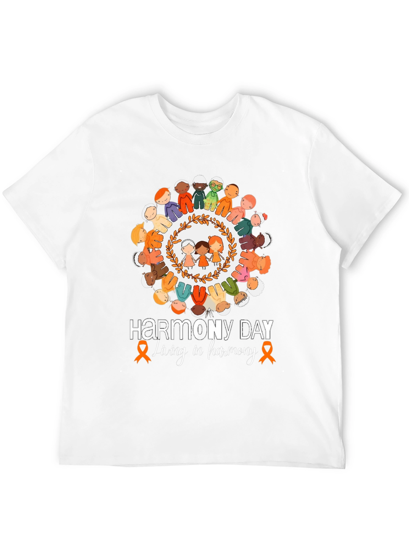 Harmony Day T-Shirt: Living in Harmony Tee