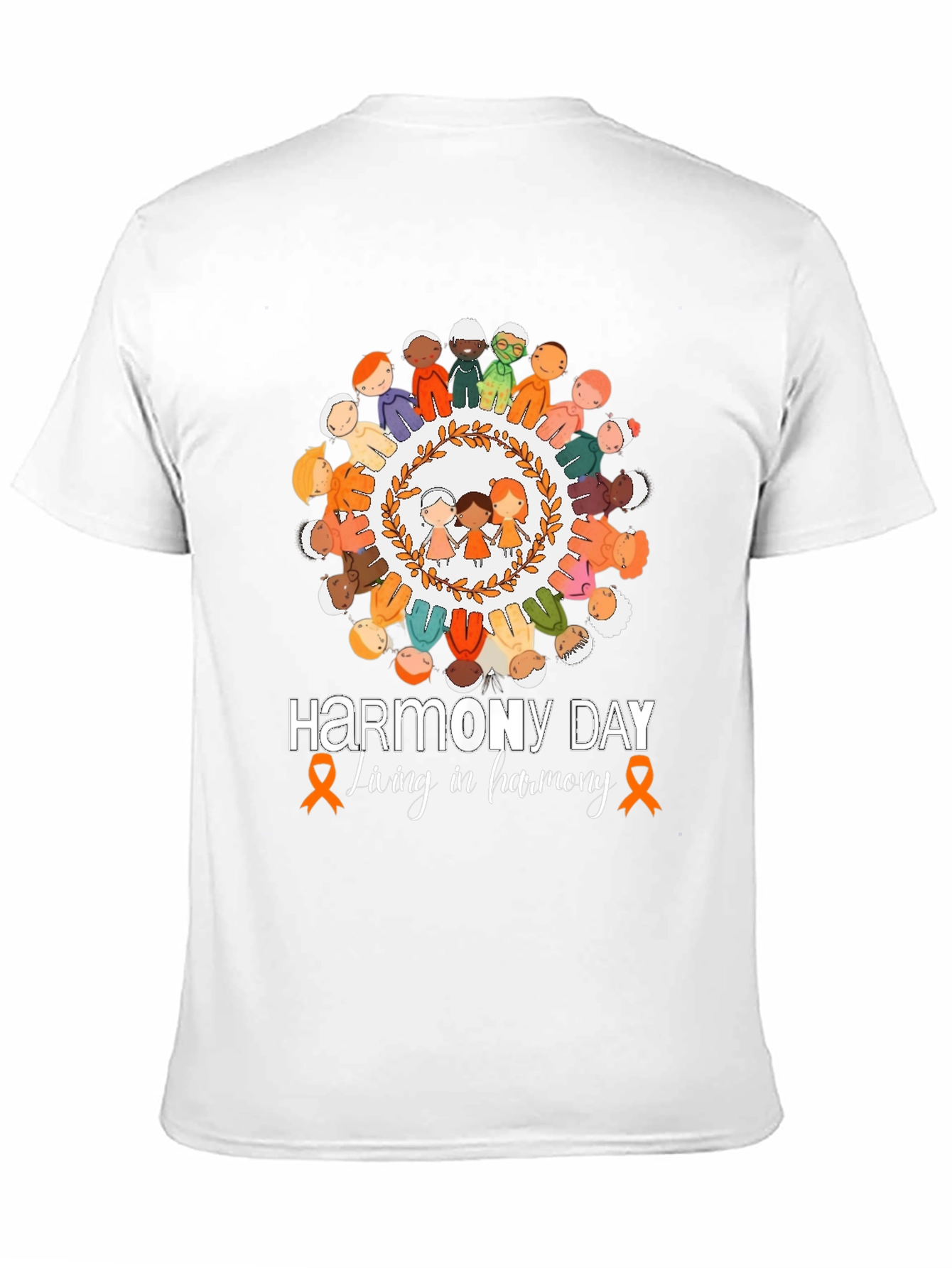 Harmony Day T-Shirt: Living in Harmony Tee