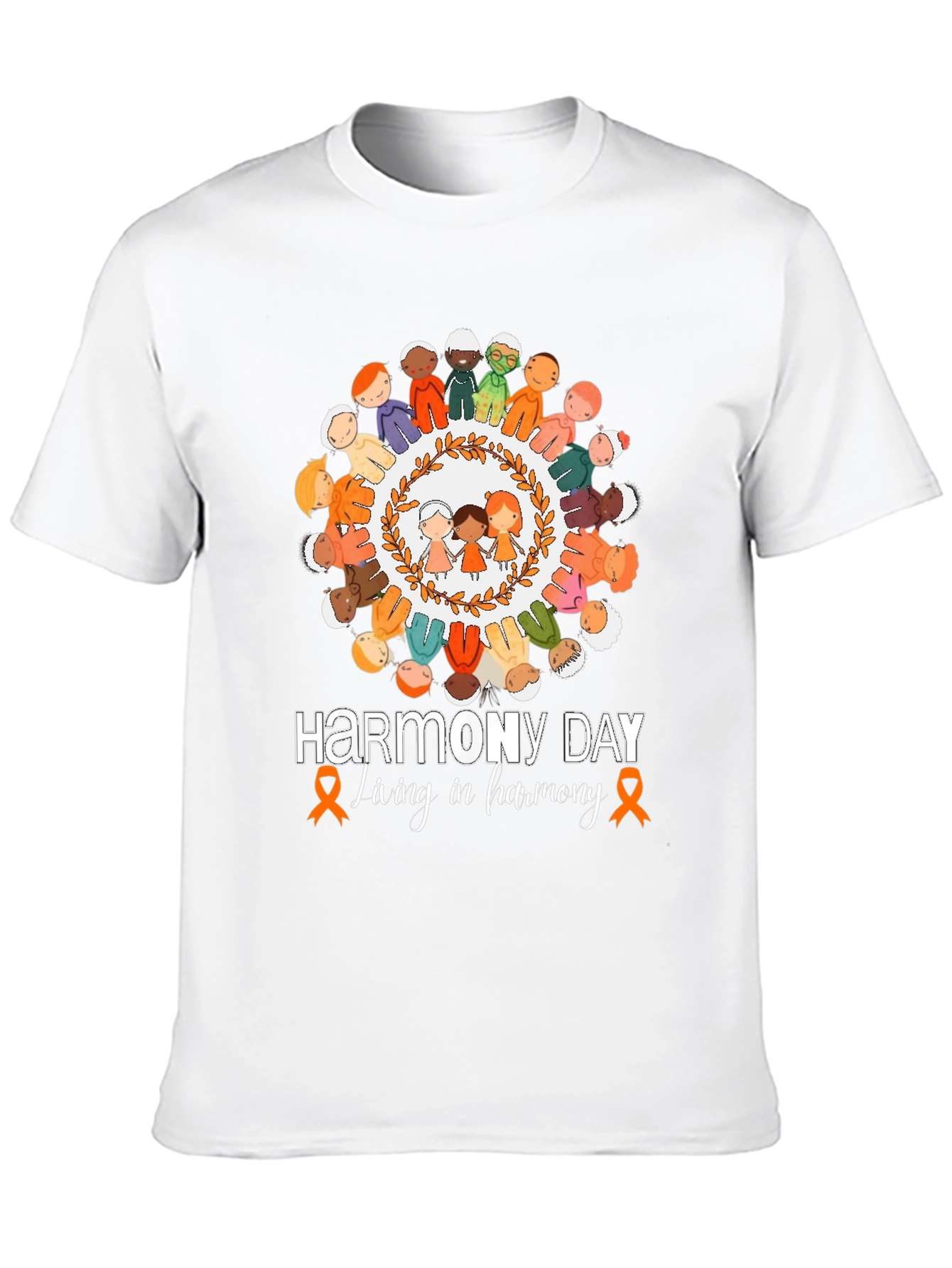 Harmony Day T-Shirt: Living in Harmony Tee