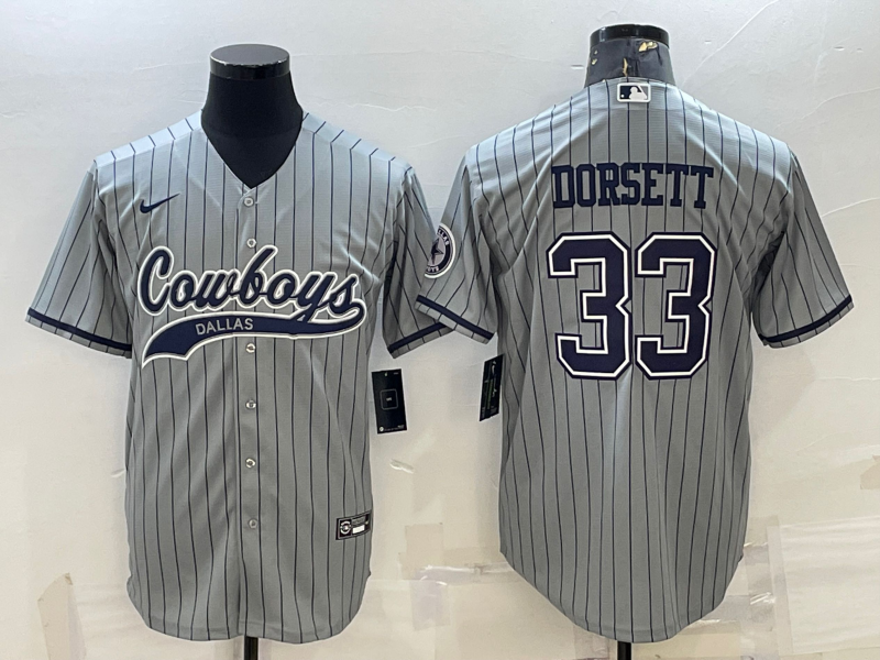 Men's Dallas Cowboys Tony Dorsett #33 Gray Game Player Jerseys Joint Edition