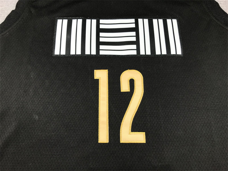 Men's Memphis Grizzlies Ja Morant #12 Black 2023/24 Swingman Jerseys - City Edition
