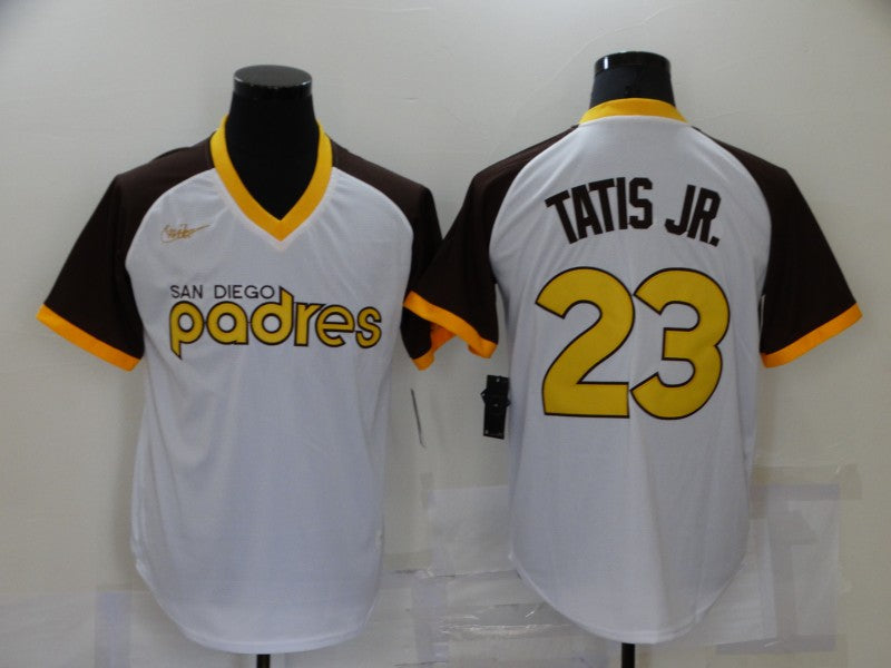 Men's San Diego Padres Fernando Tatis Jr. #23 White Player Jerseys