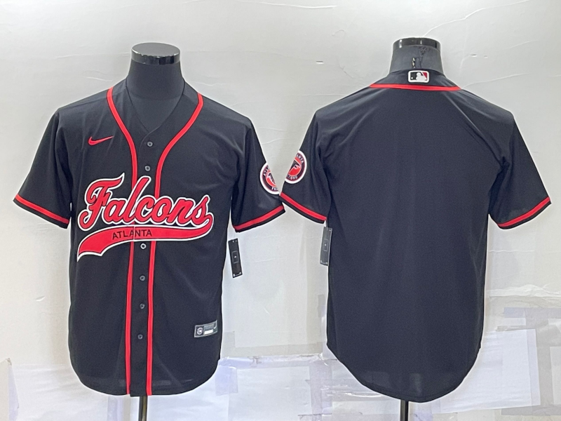 Men's Atlanta Falcons Black Blank Jerseys
