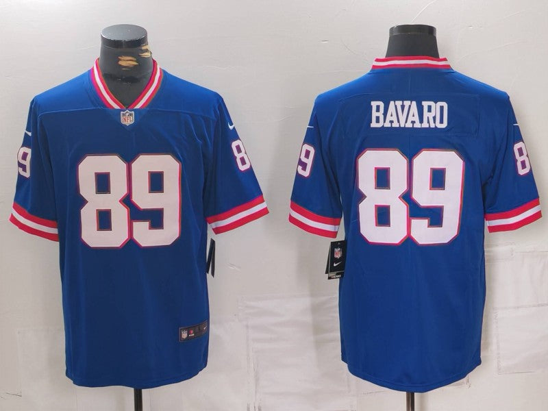 Men's New York Giants Mark Bavaro #89 Royal Classic Game Player Jerseys