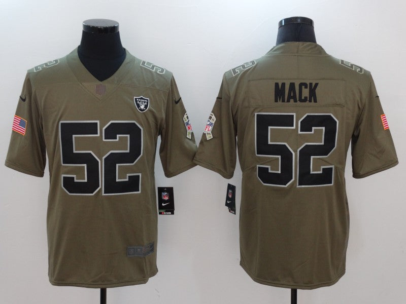 Men's Las Vegas Raiders Khalil Mack #52 Brown Game Jerseys