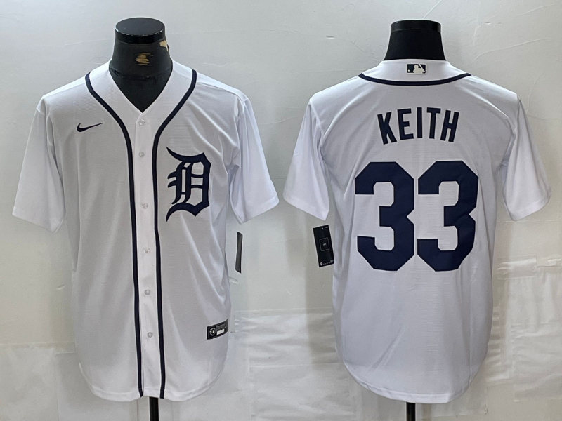 Men's Detroit Tigers Colt Keith #33 White Home Limited Player Jerseys