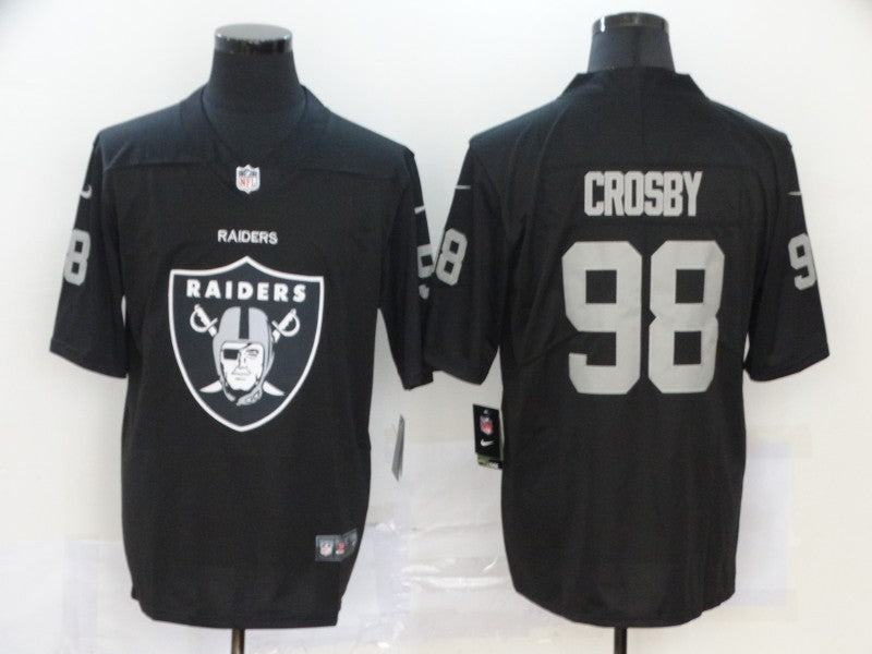 Men's Las Vegas Raiders Maxx Crosby #98 Black Player Jerseys