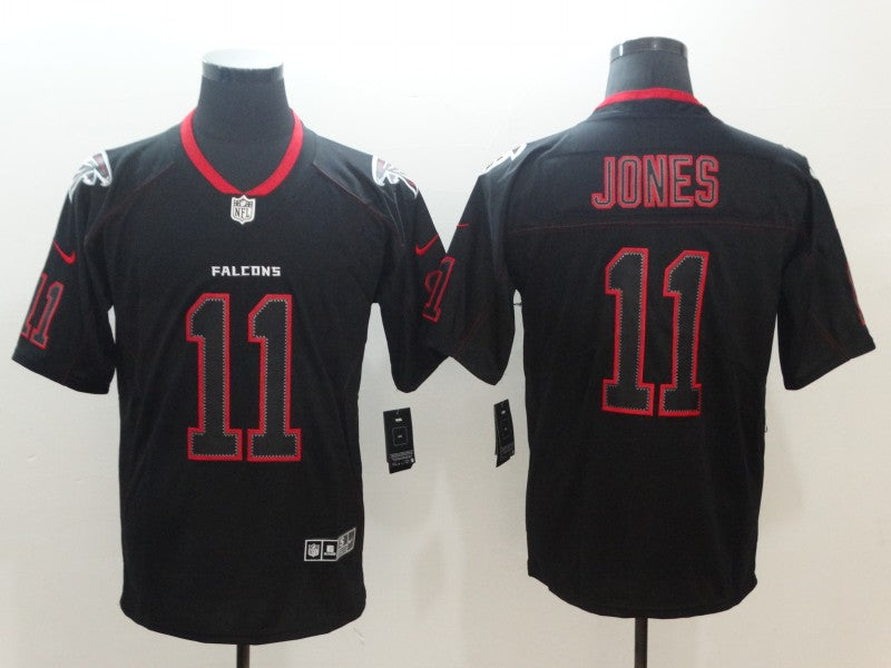 Men's Atlanta Falcons #11 Julio Jones Black Alternate Game Jerseys