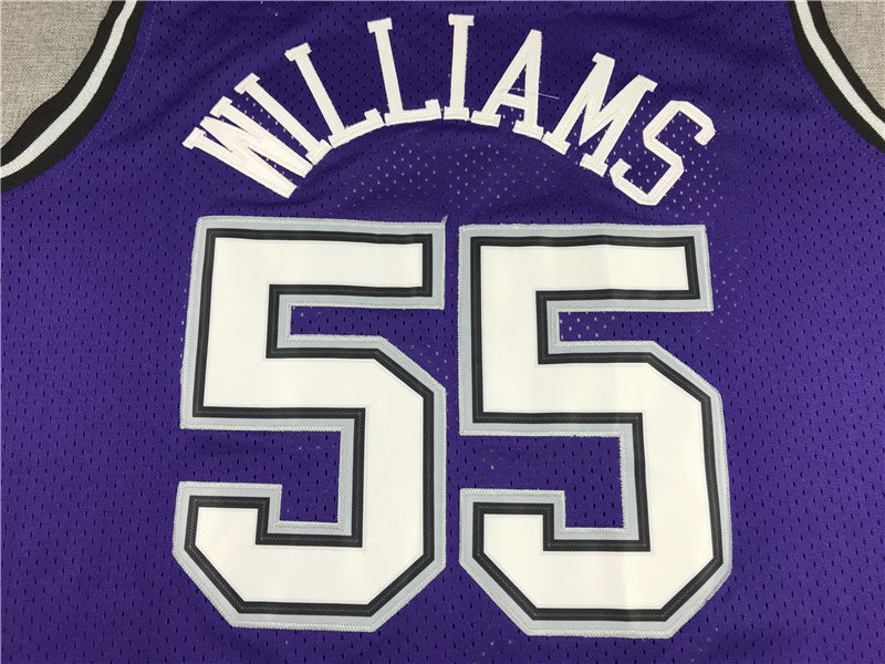 Men's Sacramento Kings Jason Williams Purple Hardwood Classics Swingman Jerseys