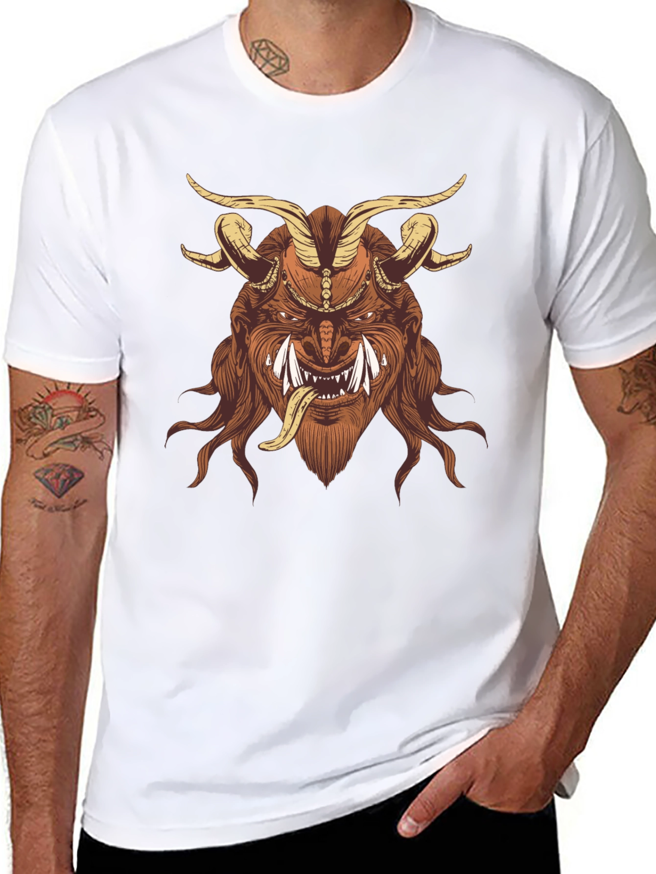 Krampus Graphic Tee - Dark Humor Shirt
