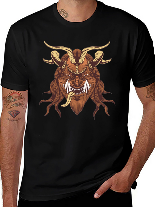 Krampus Graphic Tee - Dark Humor Shirt