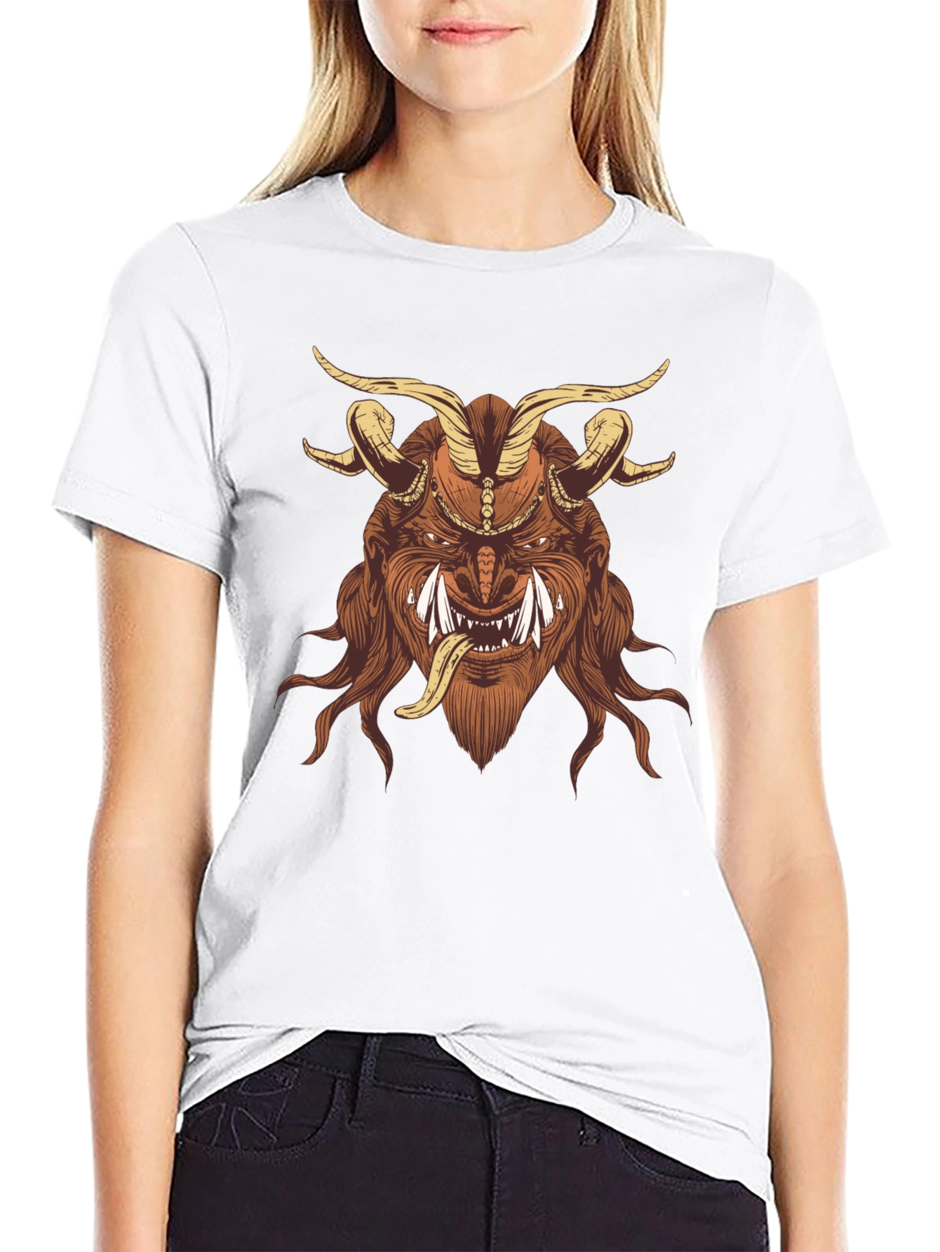 Krampus Graphic Tee - Dark Humor Shirt