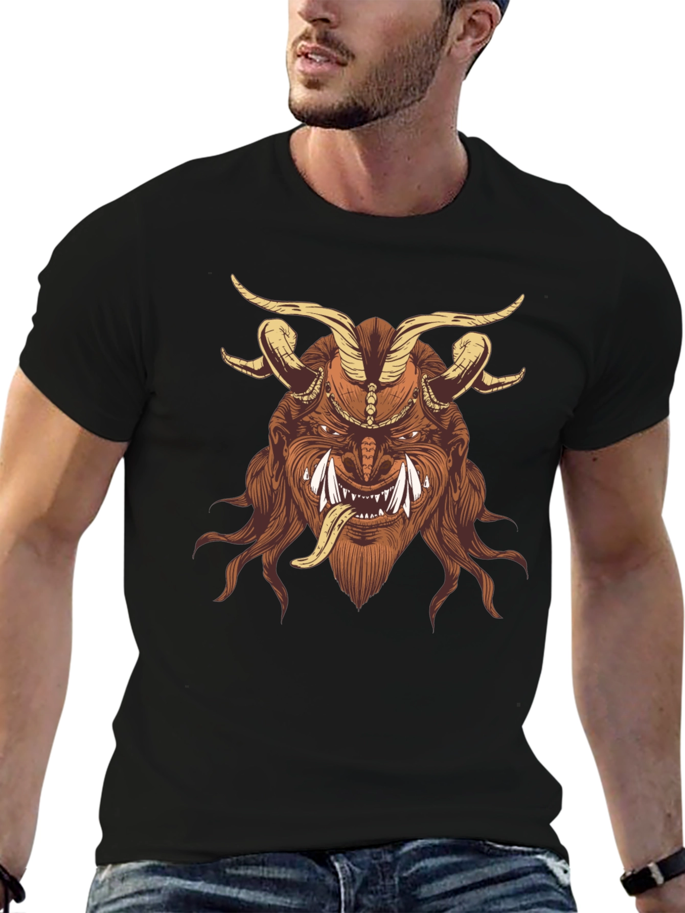 Krampus Graphic Tee - Dark Humor Shirt