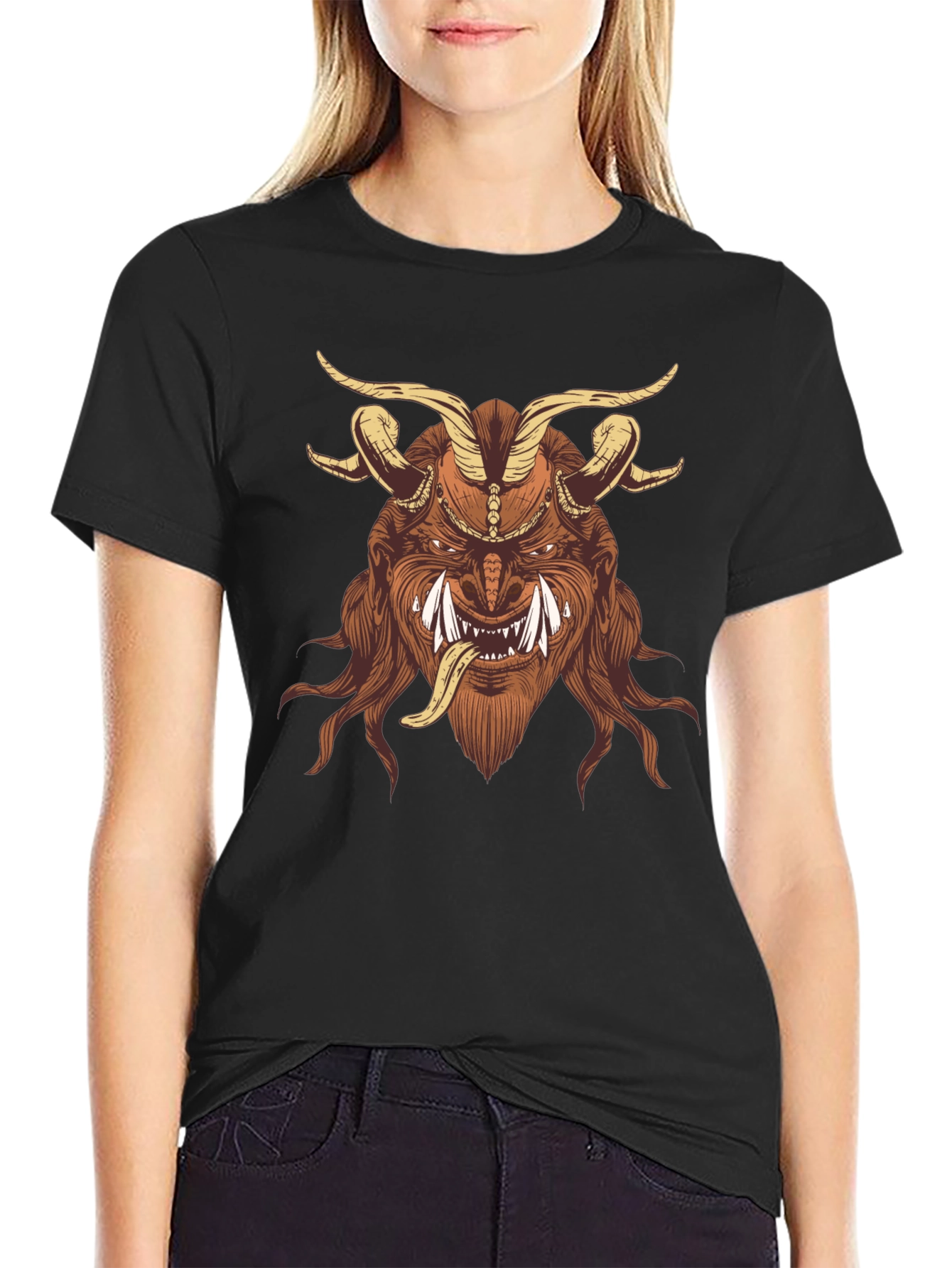 Krampus Graphic Tee - Dark Humor Shirt