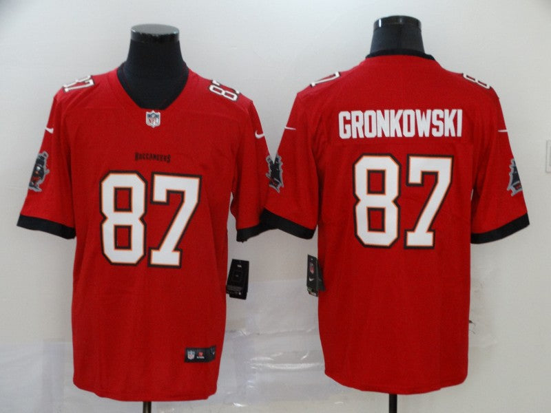 Men's Tampa Bay Buccaneers Rob Gronkowski #87 Red Game Jerseys