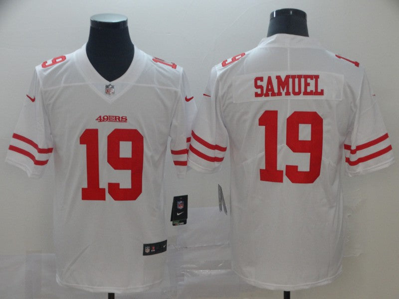 Men's San Francisco 49ers Deebo Samuel #19 White Game Jerseys