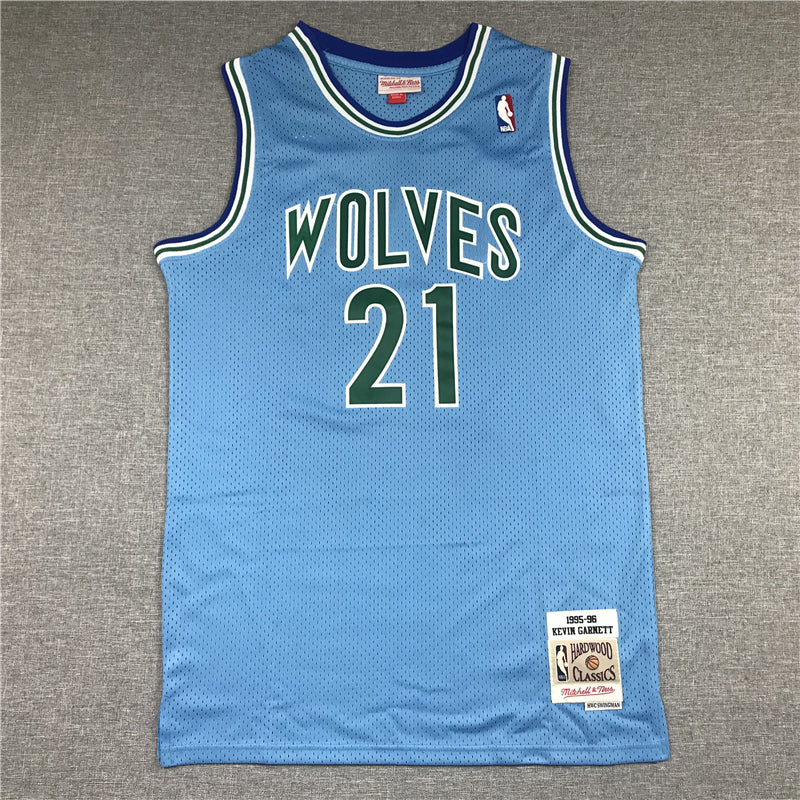 Men's Minnesota Timberwolves Kevin Garnett Hardwood Classics Swingman Jerseys