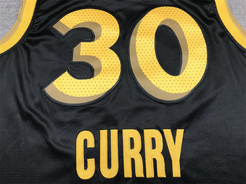 Men's Golden State Warriors Stephen Curry #30 Black 2023/24 Swingman Jerseys - City Edition