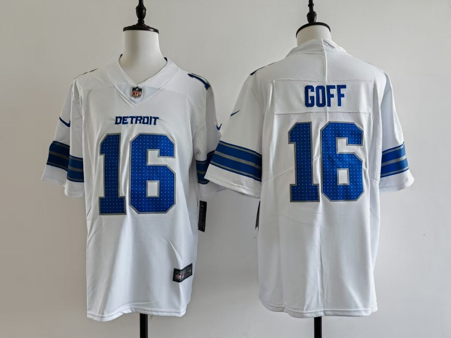 Men's Detroit Lions Jared Goff Jersey -  White