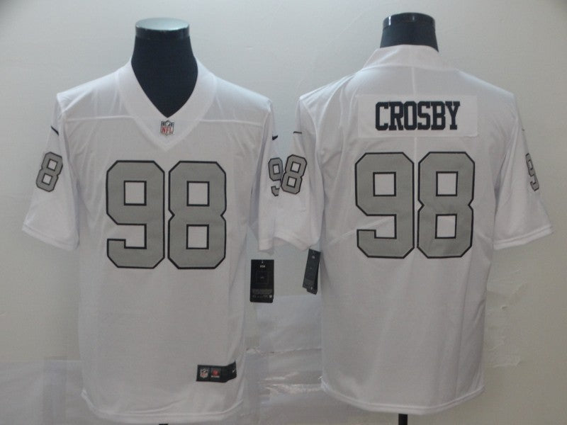 Men's Las Vegas Raiders Maxx Crosby #98 White Alternate Game Jerseys