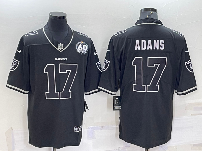 Men's Las Vegas Raiders Davante Adams #17 Black Game Jerseys