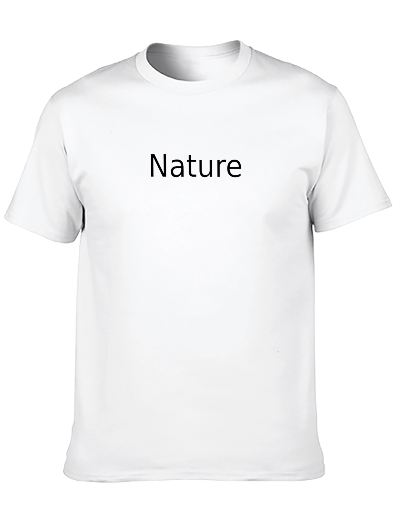 Nature Print Black T-Shirt